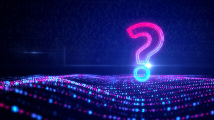 Question mark symbol 3d illustration