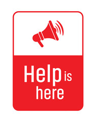 help is here text