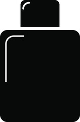 Liquid Soap Bottle Icon &ndash; Minimal Black Vector Dispenser