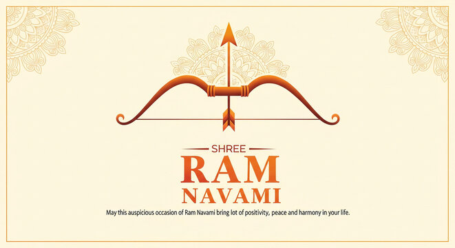 shree ram navami festival wishes card background
