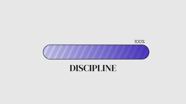 Inspiring 4k animation of a progress bar hitting 100 percent ideal for motivation productivity and personal growth visuals