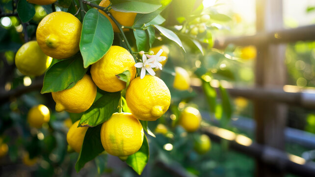 lemons on tree