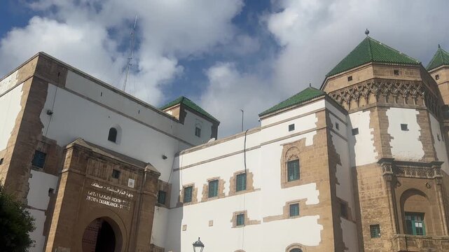 view of Mahkama du Pacha, or Pacha&rsquo;s courthouse in habous , was built as both a court of justice and an events area for state occasions.Casablanca, Morocco