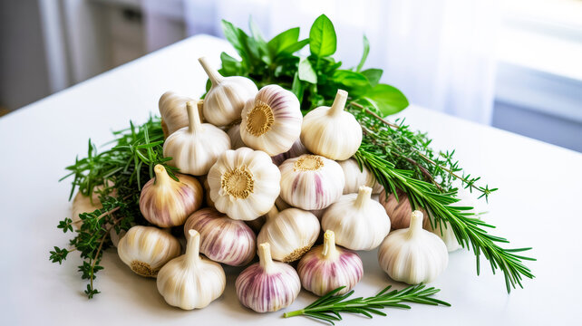 garlic and parsley