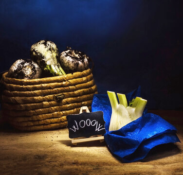 finocchio pulito e finocchi appena raccolti, benessere alimentare