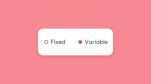 4k animation highlighting fixed and variable concepts in contemporary design for educational and financial presentations tutorials and informative content creation