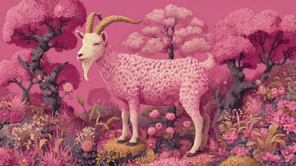 pink goat.