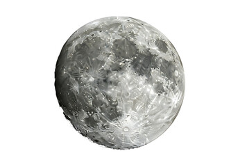 Fototapeta premium Full moon in night sky with craters and gray texture closeup