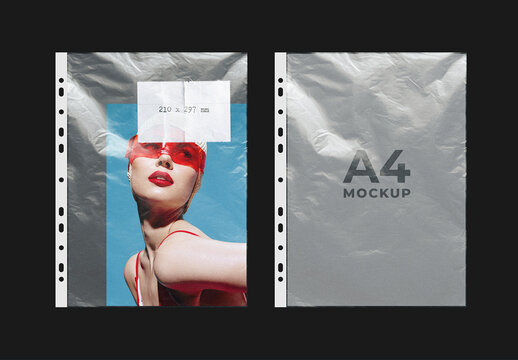 A4 Protective Sleeve Mockup