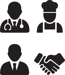 Abstract black shape against a white background minimalist graphic design element