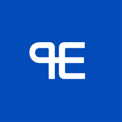 Fototapeta premium A modern, original logo in the shape of the letters P, E, and H, featuring an electrical plug.