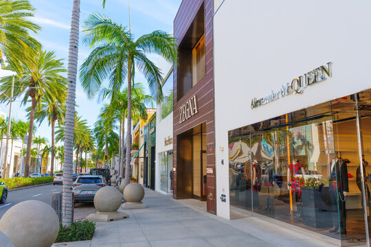 Beverly Hills, California - January 21, 2026: Alexander McQueen Storefront on Rodeo Drive