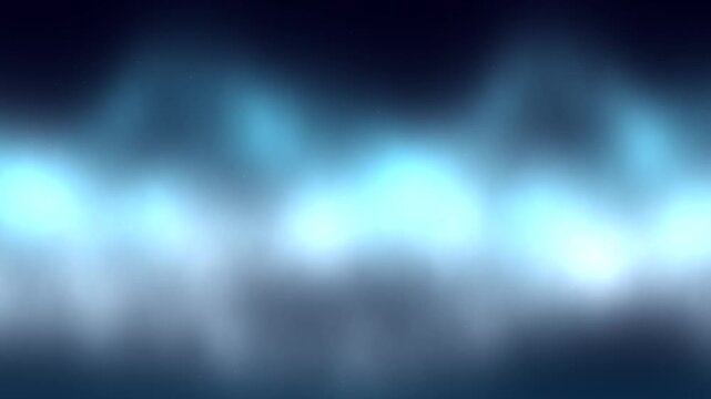 Wide, soft blue and white bands glow across a dark night sky, resembling northern lights softly lit!