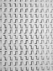 White decorative concrete ventilation block wall texture pattern