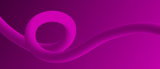 Purple Ribbon Flowing Motion
