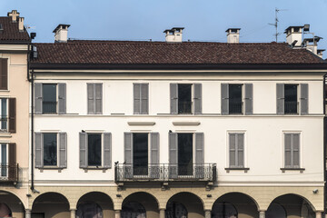Hausfassade in Monza, Italien