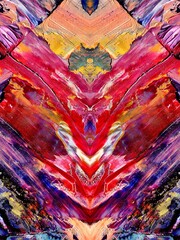 Abstract art background . Hand painting artwork on canvas .