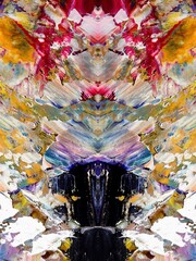 Abstract art background . Hand painting artwork on canvas .