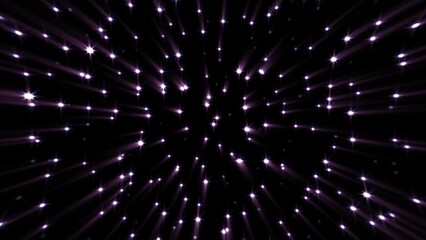 Abstract cosmic background of energetic bright glowing magical stars on a dark sky background