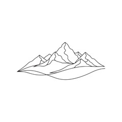 Mountain Landscape Nature Scenic Vector Illustration