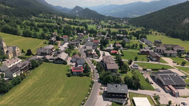 Ramsau Dachstein Area as a true hiking village from top and is the home location for the Bergretter