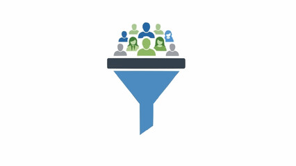 Marketing Funnel Customer Selection Process. © fero 