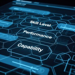 Demonstrating abilities through interactive touchscreen interface