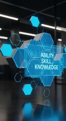 Layered glass architecture with holographic interaction zones