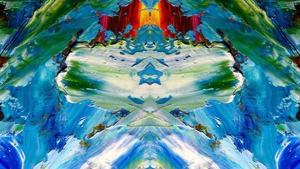 Abstract art background . Hand painting artwork on canvas .