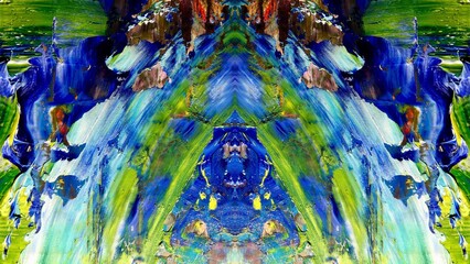 Abstract art background . Hand painting artwork on canvas .