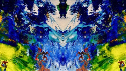 Abstract art background . Hand painting artwork on canvas .