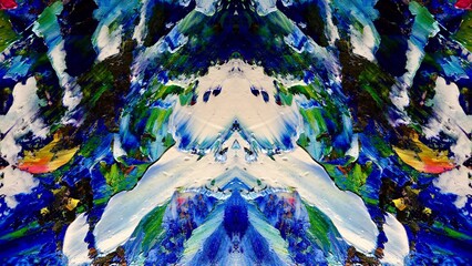 Abstract art background . Hand painting artwork on canvas .