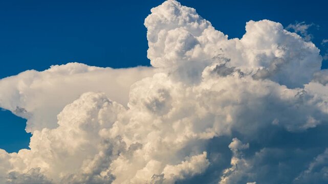 Epic dramatic sky with thunderclouds and moving storm clouds driving powerful weather