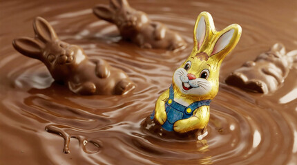 Schokoosterhasen schmelzen dahin