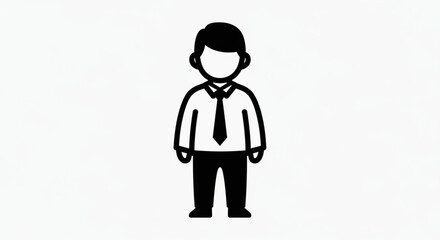 Obraz premium business man silhouette