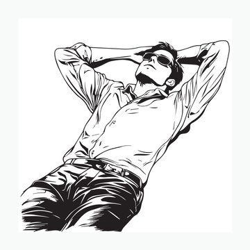 lying face down clipart