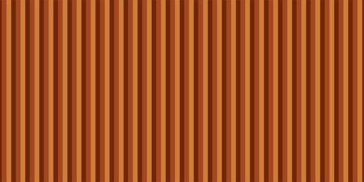 Brown Wood slat background use as banner in panorama long view. Warm Brown wooden wall texture , seamless pattern. Modern ribbed wooden texture for design and decoration.