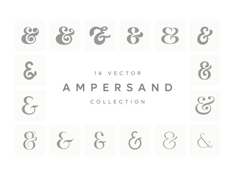 Ampersand Vector Collection