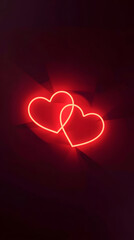 Modern Valentine: Vibrant Light Shapes and Soft Gradients.