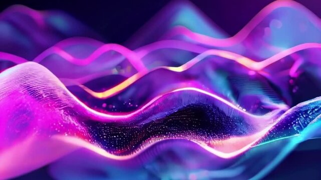 Beautiful texture surface neon wave, design natural abstract background