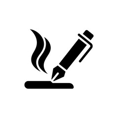 Writing Pen and Ink Stroke Minimalist Icon