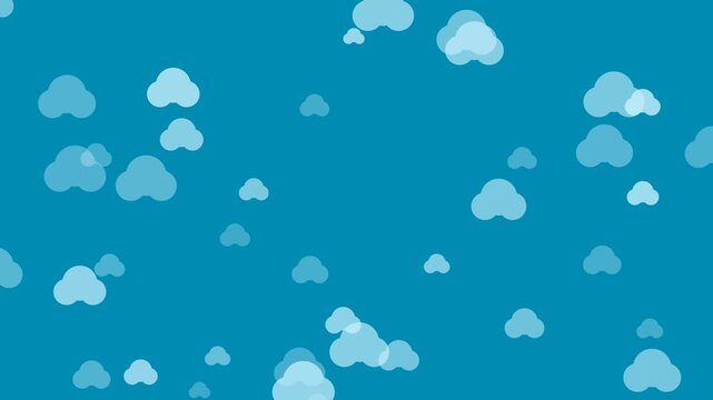 Animation cloud linear mode to left