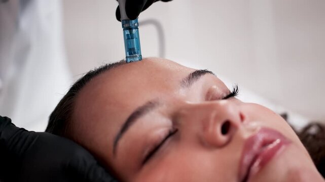 Microneedling Mesotherapy In Beauty Clinic