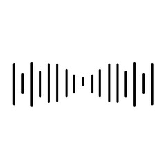 Audio waves icon vector