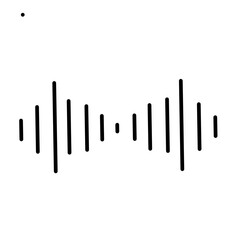 Audio waves icon vector