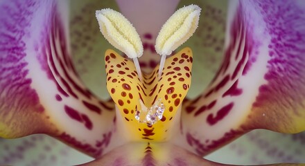 Vibrant Purple and Yellow Flower Macro