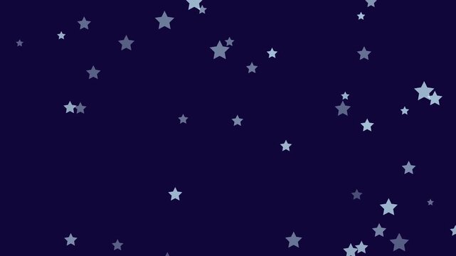 Star linear mode to top with blue background