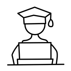 Higher education vector icon