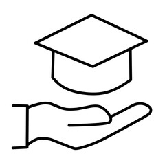 Higher education vector icon
