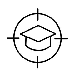 Higher education vector icon